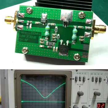1-500 Mhz 32 DB 1,5 W RF УКВ FM трансмитер Широколентов Радиочестотни Усилвател на Мощност За шунка радио Уоки токи, къси вълни
