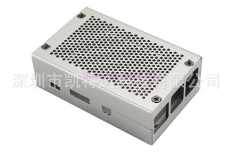 100 бр. алуминиев корпус, сребрист метален корпус + 5/3.3 В Охлаждащ вентилатор с винтове за Raspberry Pi 3 модел B +