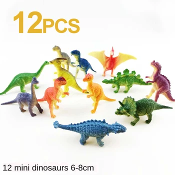 12 Мини-Симулационни Малки Играчки-Модели на Динозаври, пластмасови Горещи Продажба на Нови детски Играчки-Динозаври, наука и Образование, Подаръци за рожден ден, Пластмасови K16