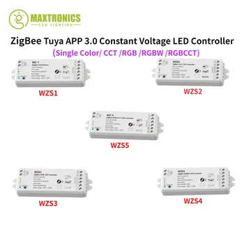 12V-36VDC 24V 2CH * 5A ZigBee Sasha APP 3.0 Led Контролер на Постоянно Напрежение За Едноцветни CCT RGB RGBW RGBCCT led ленти