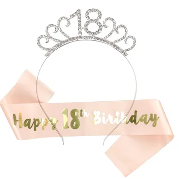 16, 18, 21, 30-ти рожден ден, диадема принцеса, корона, превръзка на главата, сватбена лента за коса, аксесоари за коса, прическа, женски годишнина