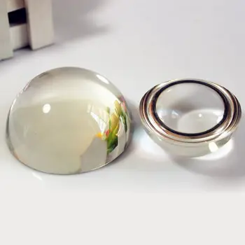 2 елемента 60 мм Прозрачно кристално преспапиета с половинчатым топка, Стъклен купол, прес-папие маше във формата на полусферы, Подарък за Вики, Прозрачно Украса за дома