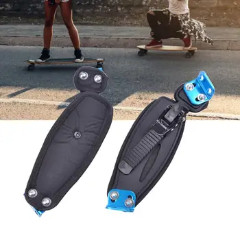 2 елемента Устройство за закрепване на краката, добре регулируема ABS-скоба за планински скейтборд, каишка за спортни аксесоари