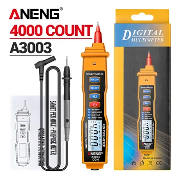 ANENG A3003 Цифров Мултицет Pen Type Meter 4000 Точки с Безконтактен Измерване на Съпротивлението на Ac/Dc Напрежение, Капацитет, Hz, Инструмент за Тестване