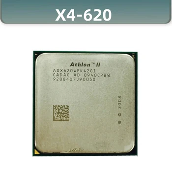 Athlon II X4 620 X4-620 Quad-core процесор с честота 2,6 Ghz, четырехпоточный процесор ADX620WFK42GI Socket AM3
