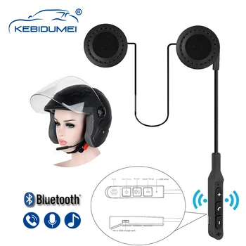BT19 Мото Каска, слушалка Bluetooth V5.0, Мотоциклетни безжични стерео слушалки, говорител, Поддръжка на микрофона, микрофон, гласово управление