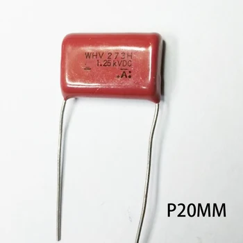 Cbb Металлизированный тънкослоен кондензатор 1250v273h 273j 273k 0,027 icf 1250v P20MM