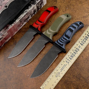 DC53 прав нож с фиксирано острие G10 спасителна удрям на открито ловна тактика е инструмент за оцеляване в къмпинг Edc остър военен нож