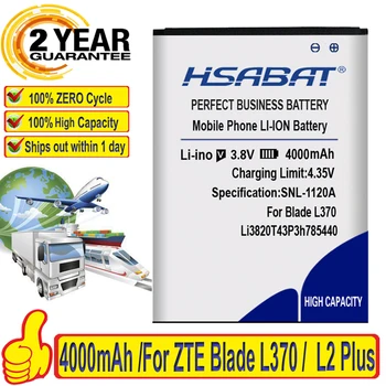 HSABAT висок клас марка Li3820T43P3h785440 за ZTE Blade L370 за ZTE Blade L2 Plus Батерията в наличност