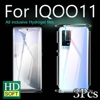 IQOO11Pro гидрогелевая филм за VIVO IQOO 11 защитно фолио за екрана на 360 ° Мека предната и задната камера с пълно покритие на екрана