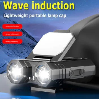 Led индукционный лампа, външната капачка, Работна светлината на прожекторите, зареждане тип C, кемпинговый фенерче, преносим авариен фенер