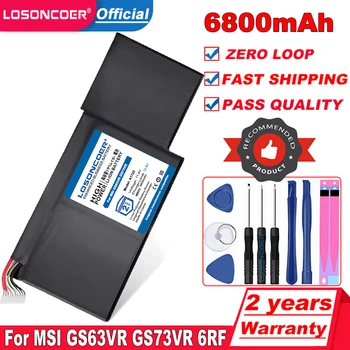 LOSONCOER 6800 mah I-M6J Батерия за MSI GS63VR GS73VR 6RF-001US BP-16K1-31 9N793J200 Tablet PC MS-17B1 MS-16K2 на Батерията