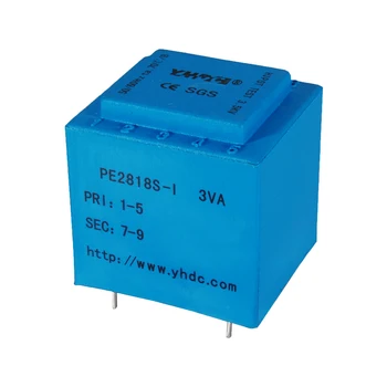 PE2818S I-Мощност 3VA 380V/6Vx2/7.5Vx2/9Vx2/12Vx2/15Vx2/18Vx2/24Vx2 Expory Отказва От Затворената печатна платка Изолиращ трансформатор