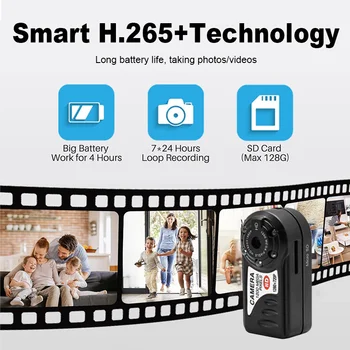 Q7 мини-камера 1080P P2P Wifi DV DVR Рекордер за Инфрачервено Нощно Виждане, Безжична IP камера, видео рекордер, Малки Камери, Директна доставка