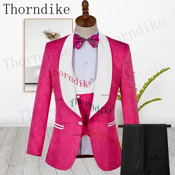 Thorndike 2023, Мъжки костюм от три части, облекло за Сватбеното парти, танци, Изящни Бизнес Ежедневното Вечерна Рокля, Костюм За Мъже, Нов Мъжки костюм