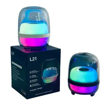 TWS, 7 цвята, RGB осветление, 10 W, MP3 плейър, звукова система за домашно кино, компютърна звукова лента, говорител L21