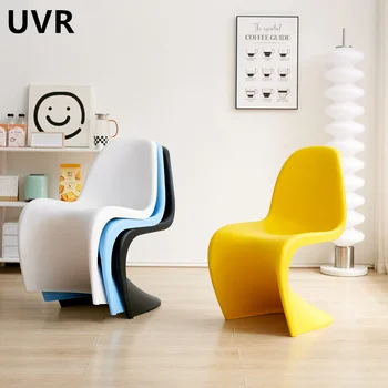 UVR-стол, висок клас Штабелируемый творчески стол Panton за отдих, подходящи за различни сцени, Ергономична облегалка на обедната стола