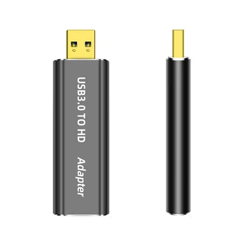 Адаптер USB 3.0 ЗА свързване към HD-адаптер между мъжете и HD-жени Конвертор адаптери с разделителна способност 1920x1080 За показване на източници на аудио-видео с КОМПЮТЪР
