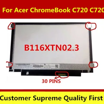 Безплатна доставка, 100% тест преди изпращането, за Acer ChromeBook C720 C720 PLED Дисплей 11,6