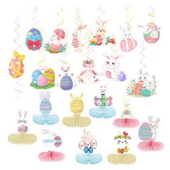 Великденски Декорации, Украси за Яйца със Заек, Topper за Торта, Тавана Декор за Дома и Партита