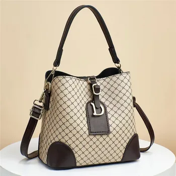 Гореща разпродажба, нова дамска чанта за чанта, европейски и американски тенденция, женствена чанта през рамо с голям капацитет с едно рамо