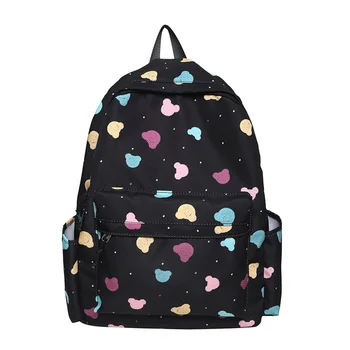 Дамски сладко чанта за пътуване с анимационни принтом за момичета, модни женски училищни чанти за лаптоп, дамски моден раница за колеж Kawaii