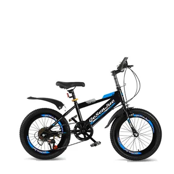 Детски планински велосипед с променлива скорост, амортизирующий двойно дисковата спирачка, сейф под наем за момчета и момичета, нескользящий, удобен, безопасен