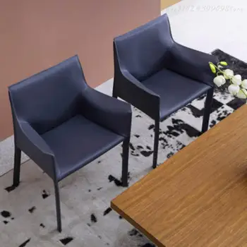 Дизайнерски столове за кафе-сладкарница, дневен Тракт, съвременното Четене на закрито, Одноместное Кожен италиански Стол за почивка, Мебели за дома Nordic Sillas