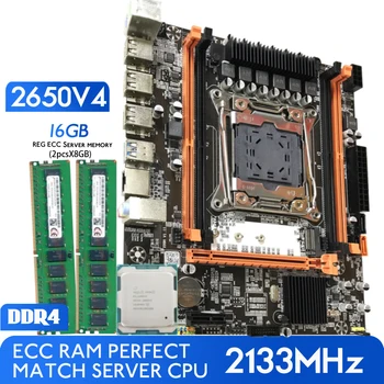 Дънна платка Atermiter DDR4 D4 в комплект с процесор Xeon E5 2650 V4 LGA2011-3 2 бр. X 8 GB = 16 GB 2133 Mhz DDR4 RAM Memory REG ECC