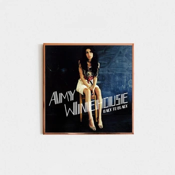 Ейми Уайнхаус се Завръща към черно Музикален Албум Платно Изкуство Плакат на Хип-Хоп, Рапърът Звездата на Поп-музиката Домашна Стенни Картини за Декорация