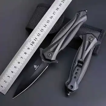 ерп Сгъваем нож, джобен нож за самозащита, оцеляване, тактически военни ловни туристически ножове