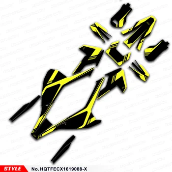 Жълто-черен стикер AFTEMARKET за TE FE TX FX FS TC ФК 125 150 250 300 450 501 от 16 до 19, инв HQTFECX1619088-X