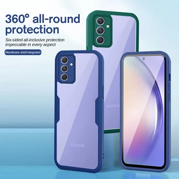 За Samsung Galaxy A54 A34 5G A14 4G Калъф 360 ° за цялото тяло, Двустранен Защитно покритие на екрана Samsang A 54 SamsungA54 на Корпуса Fundas