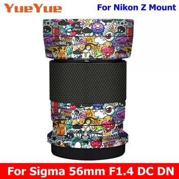 За Sigma 56mm F1.4 DC DN Стикер На Кожата Vinyl Амбалажна фолио За Обектива на Камерата Защитен Стикер За Корпуса на Nikon Z Mount 56 1.4 F/1.4