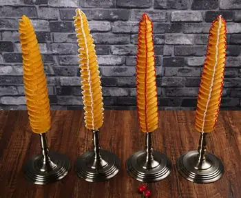 Имитация на спирала картофено ядене, картофена вихрушка, модел картофена кула, фалшиви дълги картофен чипс, пържени торнадо, подпори за показване на храна