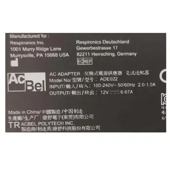 Истински ACBEL ADE022 12 В 6.67 A 80 W 7,4x5,0 мм Адаптер За PHILIPS 80 W DreamStation Захранване на Зарядното Устройство