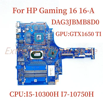 Лаптоп HP Gaming 16 16-А на дънната платка DAG3JBMB8D0 процесор: I5-10300H I7-10750H Графичен процесор: GTX1650 TI 100% тествана, работи изцяло