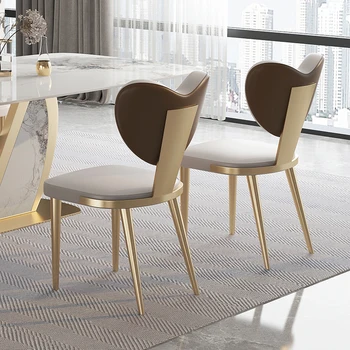 Луксозен и семпъл модерен маса за хранене, стол, домашен стол, скандинавски, маса за хранене, стол за почивка, кафе стол, хотел