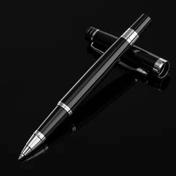 Луксозна висококачествена химикалка химикалка, бяло злато 622, бизнес офис дръжка 0,5 мм, химикалка писалка с подшипником