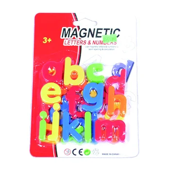 Магнитни обучение на буквите от азбуката, пластмасови етикети на магнит за хладилник, набор от образователни играчки за деца, обучаващи правопис и сметката