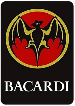 Метални знаци Bacardi Signs Метал за diy, 12x18 инча