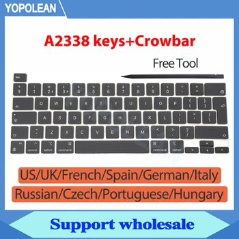 Нов Лаптоп A2338 Keys Keycaps AZERTY За Macbook Pro Retina 13 