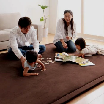 нов модерен velvet дебел килим в японски стил, спалня, хол, татами от коралов руно, детски подложка за катерене, голям, 10 цвята