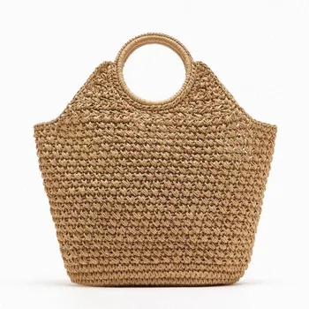 Нова дамска чанта ръчна изработка, с модерна дамска чанта, лятна плажна чанта, модерен пътна чанта за отдих