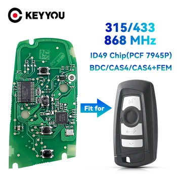 Печатна платка KEYYOU Smart Remote Key За BMW Серия F BDC/CAS4/CAS4 + МКЕ 315 Mhz 433 Mhz 868 Mhz YGOHUF5662 YGOHUF5767 PCF7953