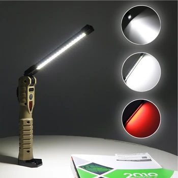 Портативен Сгъваем led работна лампа 5/7 режими, USB зареждане, настолна лампа на магнит, мощна преносима лампа за улично осветление за къмпинг, палатка