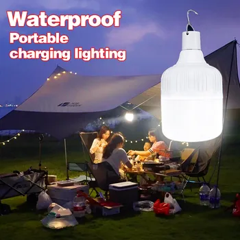 Преносима лампа за палатка, акумулаторен фенер, барбекю, туризъм лампа, външна лампа, USB, led аварийно осветление за двора, веранда, градина.