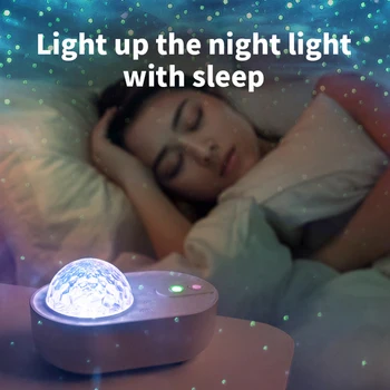 Проектор Небето Нощно Космически Кораб Лампа Galaxy LED Проекционная Крушка Bluetooth Високоговорител За Детска Спалня Начало Декор Парти
