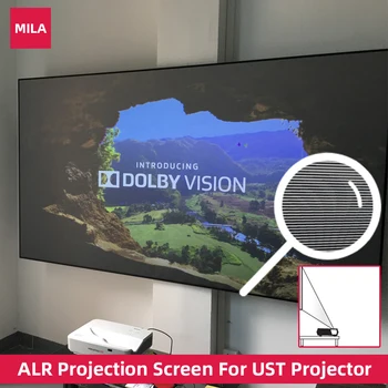 Прожекционен екран ALR, прожекционен екран UST за лазерен проектор Xiaomi Fengmi Ultra Short Throw CLR със 100-инчовата рамка