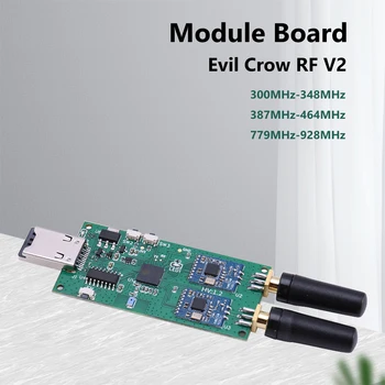 Радиочестотни радиостанцията Evil Crow RF V2 300-348 Mhz, 387-464 Mhz, 779-928 Mhz, База Радиочестотни адаптер на 2.4ghz, Устройство за кибер сигурността